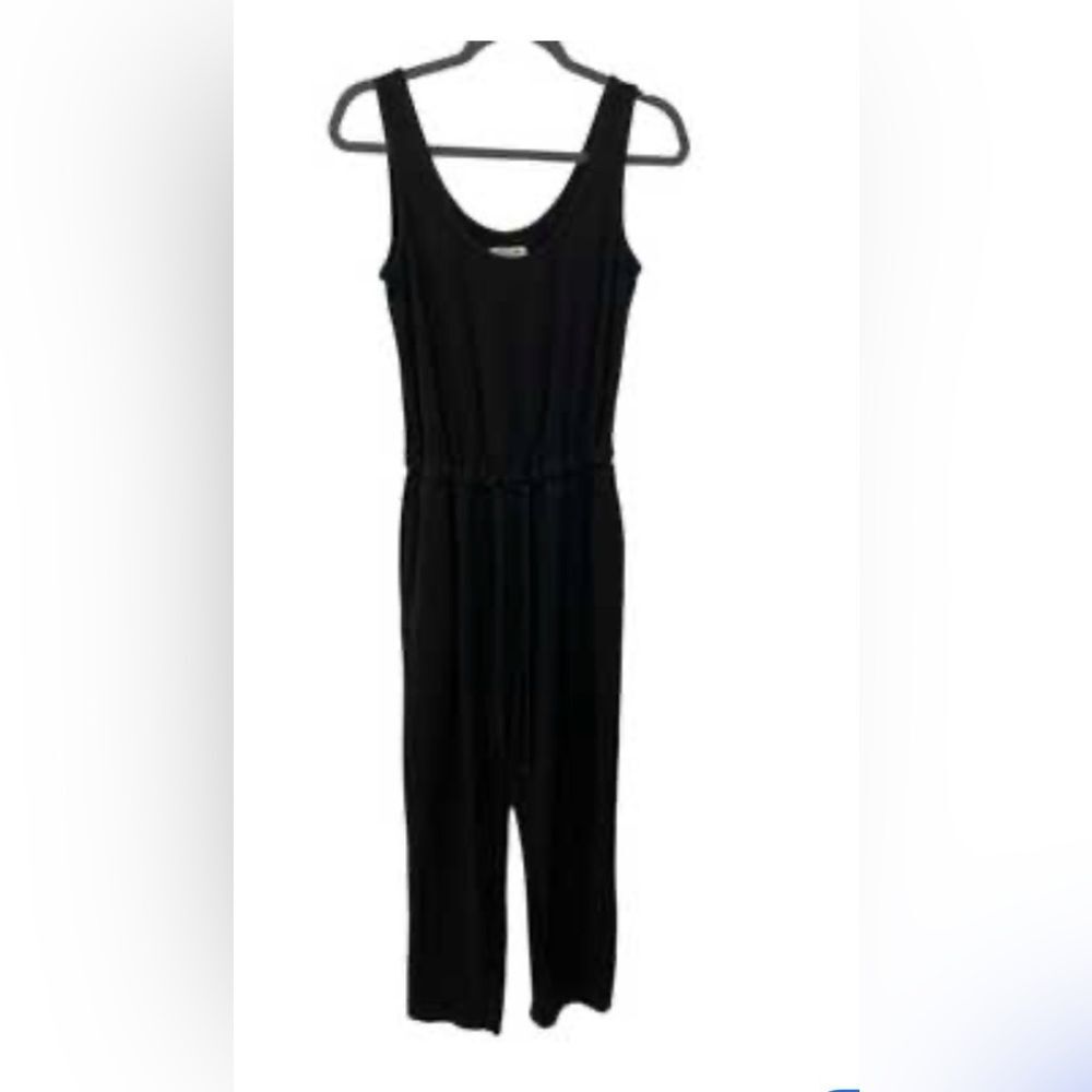 MADEWELL WOMEN'S TANK PANT JUMPSUIT ROMPER BLACK SIZE SMALL
